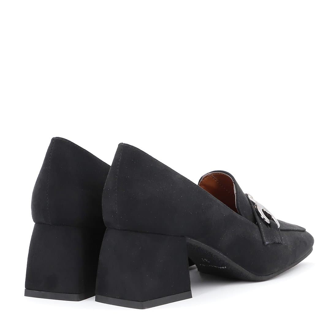 Mocassino in Suede Ecopelle Nero - Ripa Shoes