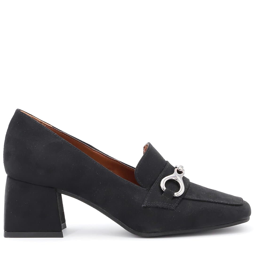 Mocassino in Suede Ecopelle Nero - Ripa Shoes