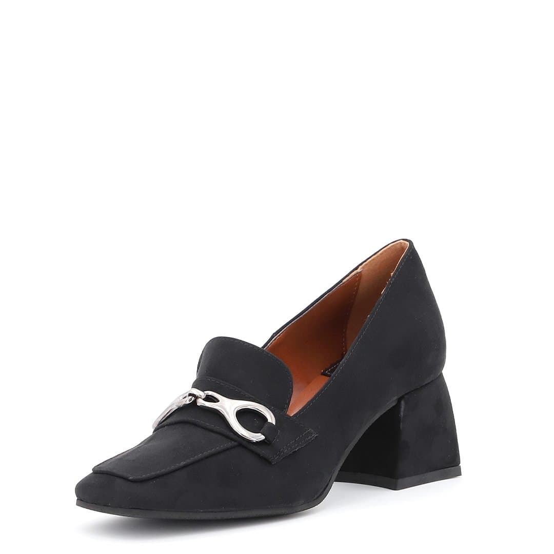 Mocassino in Suede Ecopelle Nero - Ripa Shoes